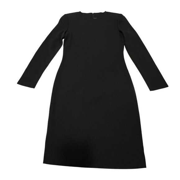 St John Knee Length Knit Sheath Dress, Black 2 - Picture 7 of 7